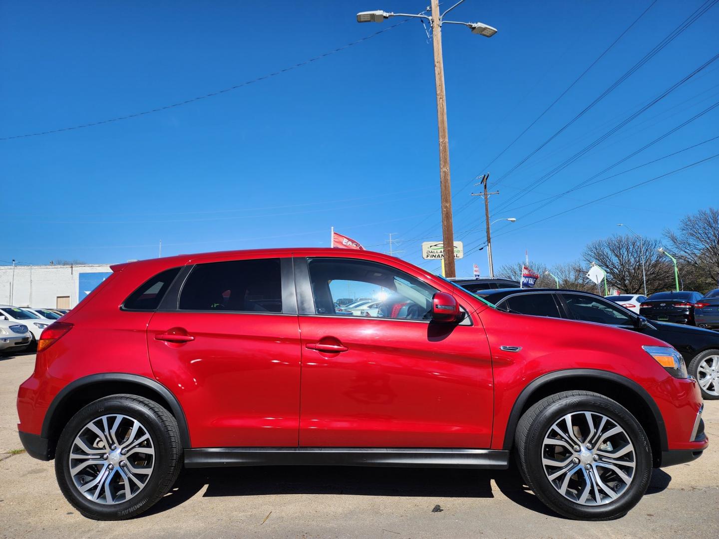 2018 RED Mitsubishi Outlander Sport ES (JA4AP3AU2JZ) with an 2.0L L4 DOHC 16V engine, CVT transmission, located at 2660 S.Garland Avenue, Garland, TX, 75041, (469) 298-3118, 32.885387, -96.656776 - Welcome to DallasAutos4Less, one of the Premier BUY HERE PAY HERE Dealers in the North Dallas Area. We specialize in financing to people with NO CREDIT or BAD CREDIT. We need proof of income, proof of residence, and a ID. Come buy your new car from us today!! This is a Very clean 2018 MITSUBISHI OU - Photo#2